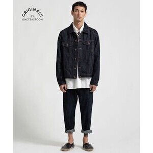 OneTeaspoon | NWT | Mens Organic Raw Bandit Jean - Raw Indigo | Sz: 34x27 | Ret: